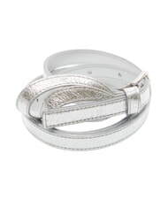 FURLA CAMPIONARIO - SFERA  ceinture en cuir fin COULEUR ARGENT - Ceintures - 3
