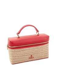 FURLA CAMPIONARIO - CAMELIA Mini sac &agrave; main avec bandouli&egrave;re naturel + rouge v&eacute;nitien - Sacs pour Femme - 2