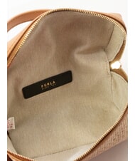 FURLA CAMPIONARIO - CAMELIA Mini sac &agrave; main avec bandouli&egrave;re naturel+brandy - Sacs pour Femme - 5