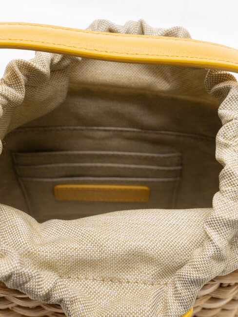 CAMPIONARIO - VIOLETTA  Mini sac &agrave; main avec bandouli&egrave;re cr&egrave;me naturelle - Sacs pour Femme