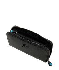 GABS GMONEY17 Grand portefeuille zipp&eacute; en cuir noir - Portefeuilles Femme - 4