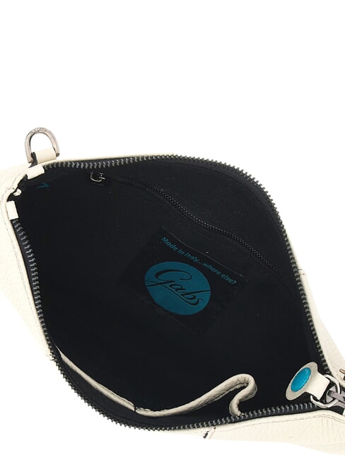 BEYONCE Pochette en cuir de taille moyenne avec bandouli&egrave;re cr&egrave;me - Sacs pour Femme