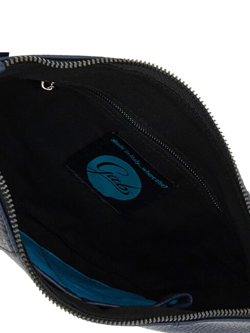 BEYONCE Pochette en cuir de taille moyenne avec bandouli&egrave;re encre bleue - Sacs pour Femme