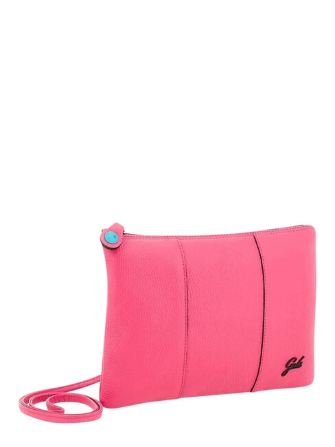 BEYONCE Pochette en cuir de taille moyenne avec bandouli&egrave;re b&eacute;gonia - Sacs pour Femme