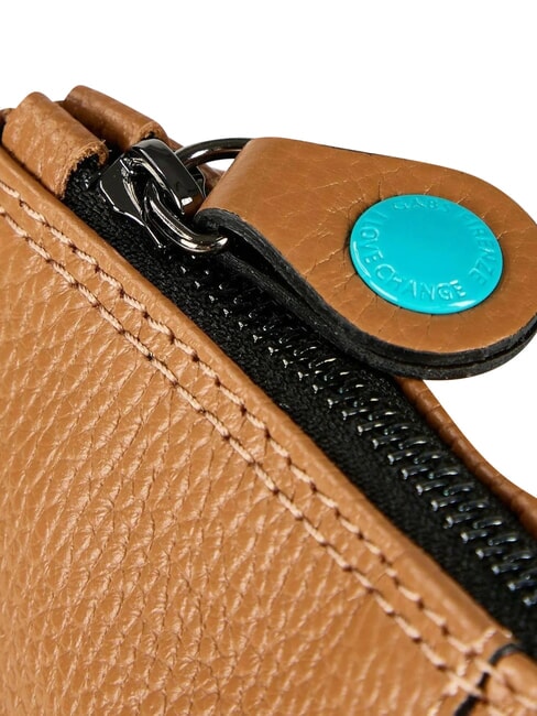 BEYONCE Pochette en cuir de taille moyenne avec bandouli&egrave;re chamois - Sacs pour Femme