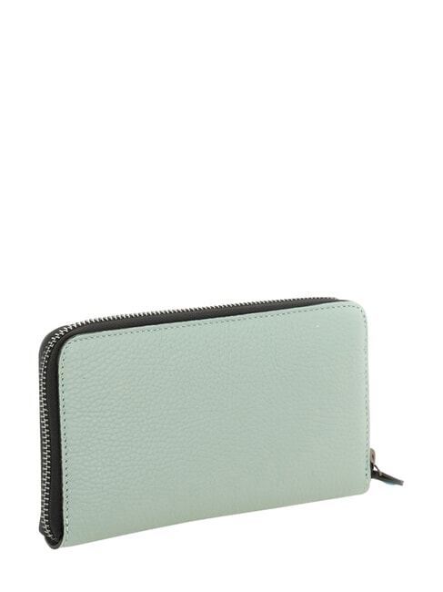GMONEY17 Grand portefeuille zipp&eacute; en cuir lac - Portefeuilles Femme
