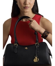 RALPH LAUREN MARCY Sac bandouli&egrave;re en cuir noir2 - Sacs pour Femme - 3