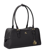 RALPH LAUREN MARCY Sac bandouli&egrave;re en cuir noir2 - Sacs pour Femme - 4