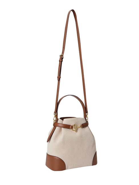 BLAIKE Sac &agrave; main avec bandouli&egrave;re, sac seau toile blanche/beige - Sacs pour Femme
