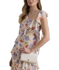 RALPH LAUREN ADAIR 2 Portefeuille avec bandouli&egrave;re cha&icirc;ne blanc doux - Portefeuilles Femme - 2