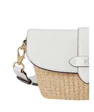 RALPH LAUREN LYNDEN Mini sac, avec bandouli&egrave;re r&eacute;glable naturel/blanc - Sacs pour Femme - 6
