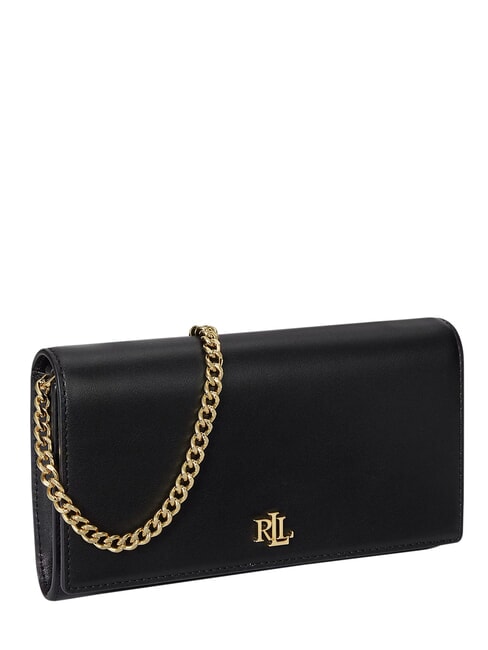 ADAIR 2 Portefeuille avec bandouli&egrave;re cha&icirc;ne NOIR - Portefeuilles Femme