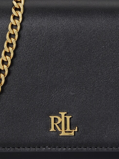 ADAIR 2 Portefeuille avec bandouli&egrave;re cha&icirc;ne NOIR - Portefeuilles Femme