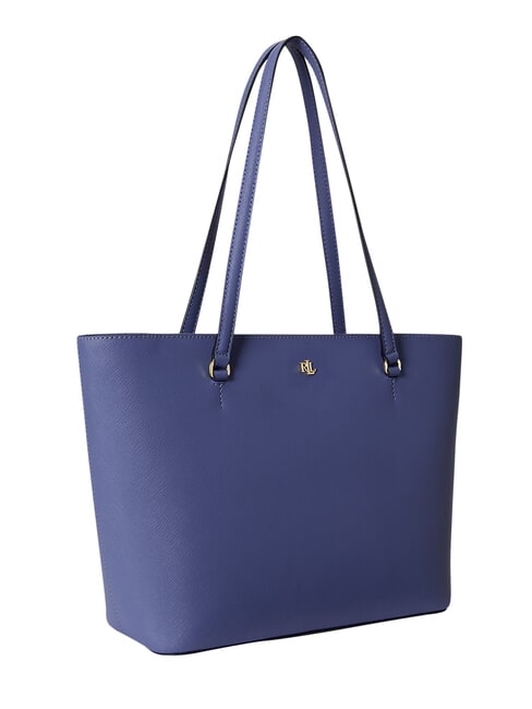 KARLY Sac cabas en cuir Carson Blue - Sacs pour Femme
