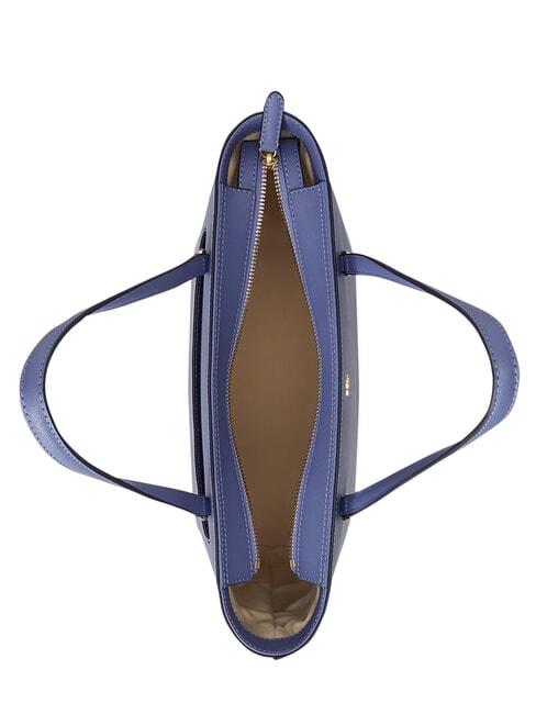 KARLY Sac cabas en cuir Carson Blue - Sacs pour Femme