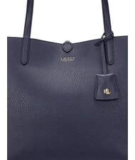 RALPH LAUREN Merrimack Sac d'&eacute;paule r&eacute;versible marine/rayures fines - Sacs pour Femme - 8