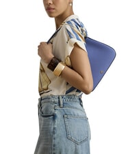 RALPH LAUREN DANNI Sac &agrave; bandouli&egrave;re, avec bandouli&egrave;re, en cuir Carson Blue - Sacs pour Femme - 3