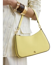 RALPH LAUREN DANNI Sac &agrave; bandouli&egrave;re, avec bandouli&egrave;re, en cuir sorbet au citron - Sacs pour Femme - 3