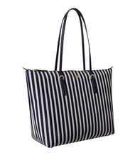 RALPH LAUREN KEATON Sac shopping moyen rayures fines/bleu marine raffin&eacute; - Sacs pour Femme - 3