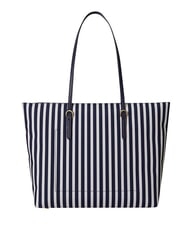 RALPH LAUREN KEATON Sac shopping moyen rayures fines/bleu marine raffin&eacute; - Sacs pour Femme - 4