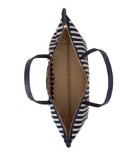 RALPH LAUREN KEATON Sac shopping moyen rayures fines/bleu marine raffin&eacute; - Sacs pour Femme - 5