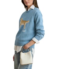 RALPH LAUREN REESE Sac &agrave; main en cuir, avec bandouli&egrave;re blanc doux - Sacs pour Femme - 2