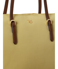RALPH LAUREN KEATON Sac shopping moyen sorbet citron/bronzage Lauren - Sacs pour Femme - 6