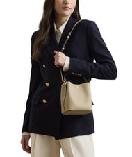 RALPH LAUREN REESE Sac &agrave; main en cuir, avec bandouli&egrave;re beige clair - Sacs pour Femme - 3