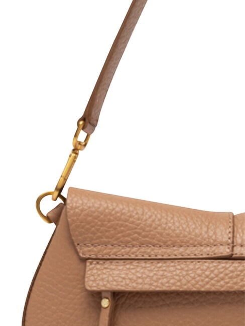 HELENA ROUND Sac &agrave; main en cuir, avec bandouli&egrave;re argile - Sacs pour Femme