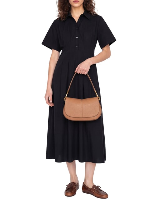 HELENA ROUND Sac &agrave; main en cuir, avec bandouli&egrave;re argile - Sacs pour Femme