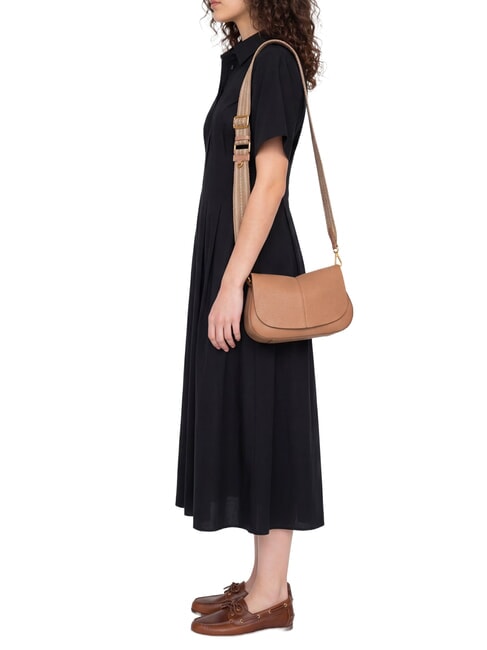 HELENA ROUND Sac &agrave; main en cuir, avec bandouli&egrave;re argile - Sacs pour Femme