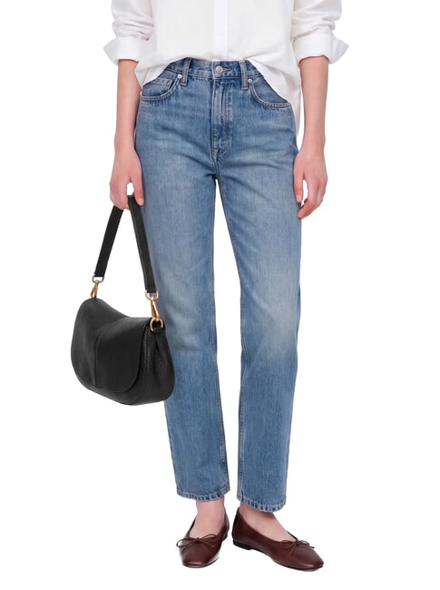 HELENA ROUND Sac &agrave; main en cuir, avec bandouli&egrave;re Noir - Sacs pour Femme