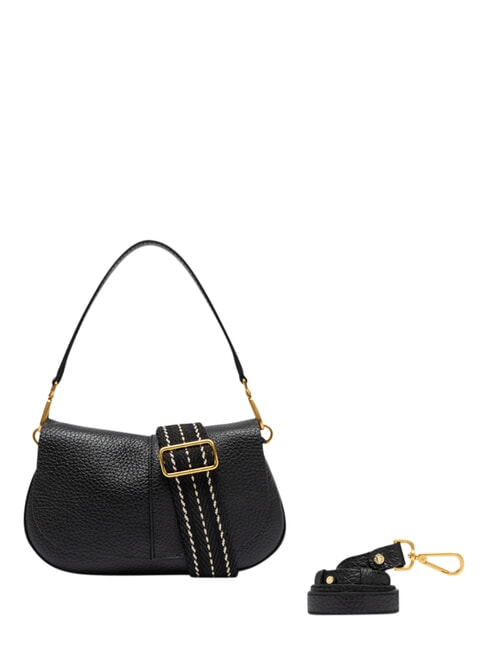 HELENA ROUND Sac &agrave; main en cuir, avec bandouli&egrave;re Noir - Sacs pour Femme