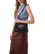 LOVE MOSCHINO EMBOSSED sac bandouli&egrave;re Noir - Sacs pour Femme - 2