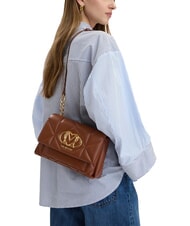 LOVE MOSCHINO EMBOSSED sac bandouli&egrave;re brun - Sacs pour Femme - 2