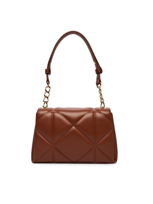 EMBOSSED sac bandouli&egrave;re brun - Sacs pour Femme