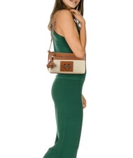 LOVE MOSCHINO STRAW CHIC Mini sac bandouli&egrave;re cuir naturel - Sacs pour Femme - 2