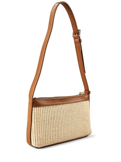 STRAW CHIC Mini sac bandouli&egrave;re cuir naturel - Sacs pour Femme