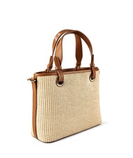 LOVE MOSCHINO STRAW CHIC Sac &agrave; main avec bandouli&egrave;re cuir naturel - Sacs pour Femme - 2