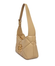LOVE MOSCHINO EMBOSSED sac bandouli&egrave;re taupe - Sacs pour Femme - 3