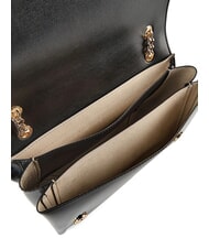 LOVE MOSCHINO ENAMELED Sac bandouli&egrave;re / sac port&eacute; travers Noir - Sacs pour Femme - 4