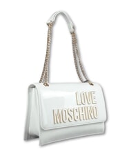 LOVE MOSCHINO ENAMELED Sac bandouli&egrave;re / sac port&eacute; travers blanc - Sacs pour Femme - 2