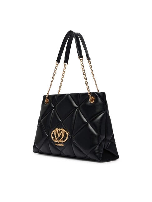 EMBOSSED Quilted sac bandouli&egrave;re Noir - Sacs pour Femme