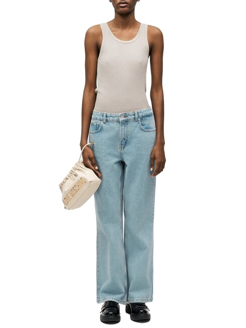 EMBOSSED sac bandouli&egrave;re Ivoire - Sacs pour Femme