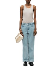 LOVE MOSCHINO EMBOSSED sac bandouli&egrave;re Ivoire - Sacs pour Femme - 2