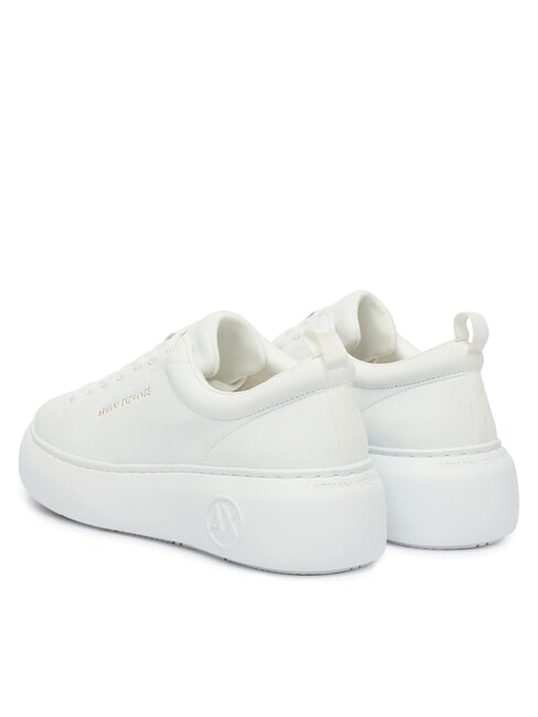 SUPER Baskets en cuir blanc brillant - Chaussures Femme