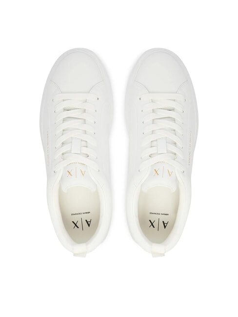 SUPER Baskets en cuir blanc brillant - Chaussures Femme