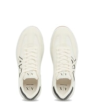 ARMANI EXCHANGE VENICE Baskets blanc cass&eacute; + noir - Chaussures Homme - 3