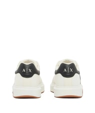 ARMANI EXCHANGE VENICE Baskets blanc cass&eacute; + noir - Chaussures Homme - 4