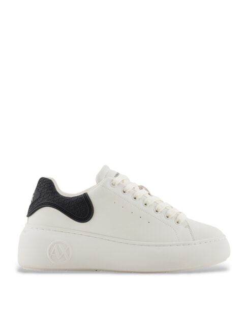 SUPER MINI-TUMBLED Baskets blanc cass&eacute; + noir - Chaussures Femme